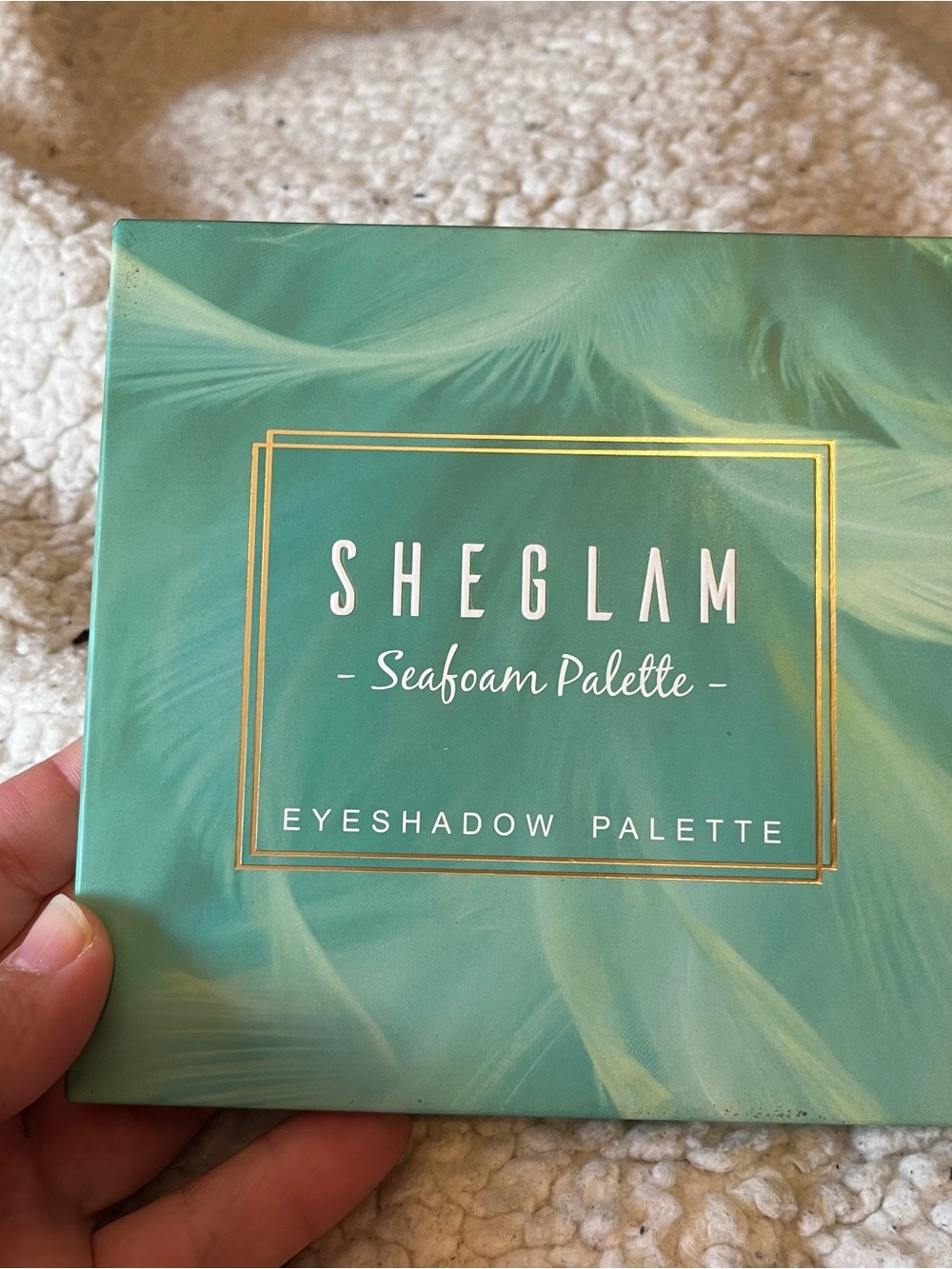 NWT  SheGlam Seafoam Eyeshadow Palette 9 Colors Summer Beach Blue Green